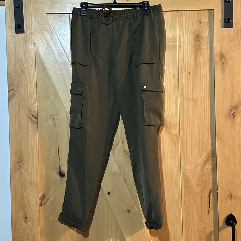 H&M Olive Green Cargo Joggers